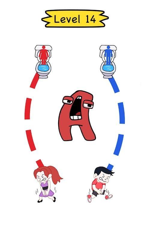 Toilet Rush Race: Draw Puzzle